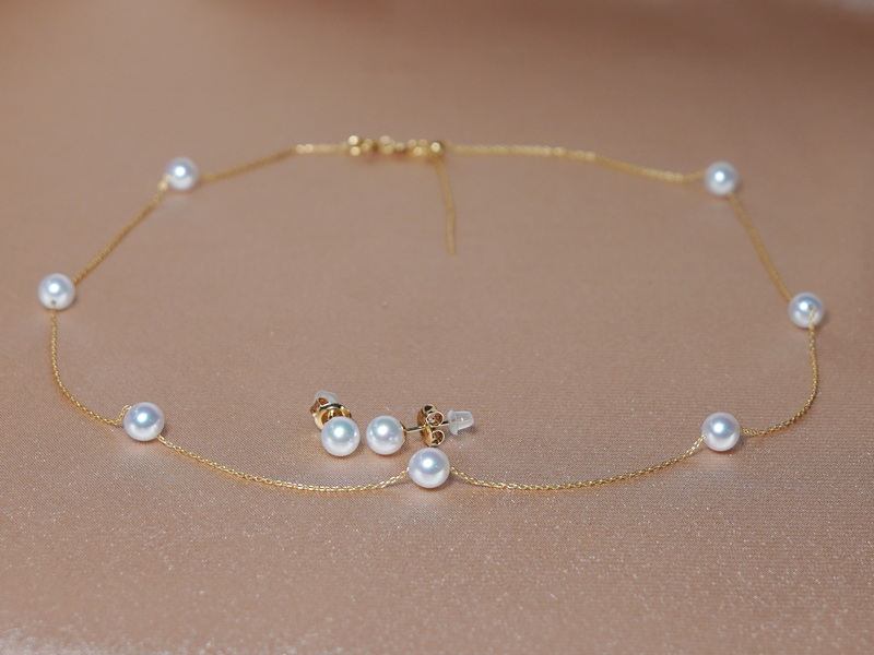 Akoya gyöngy ékszerkészlet